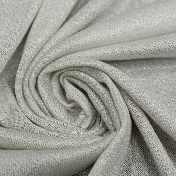 Трикотаж вязка серебристый