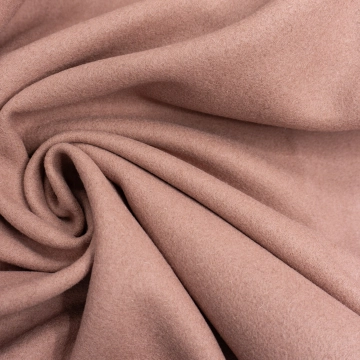 Розовый шерстяной драп твил