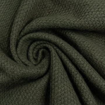 Трикотаж вязанный с шерстью хаки