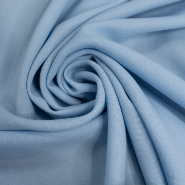 Костюмная шерсть креп голубая