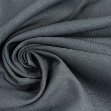 Костюмная шерсть серый меланж диагональная