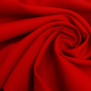 Шерсть с эластаном красная габардин