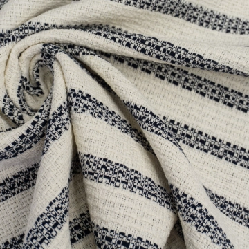 Твид молочный в полсоку из хлопка