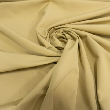 Курточная ткань с хлопком бежевая