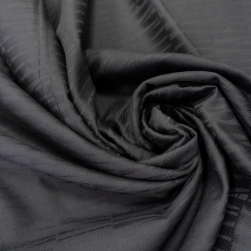 Жаккард костюмный хлопковый черный