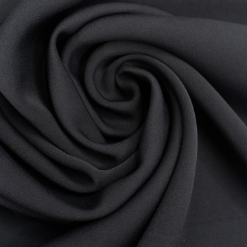 Креп вискозный костюмно-плательный черный