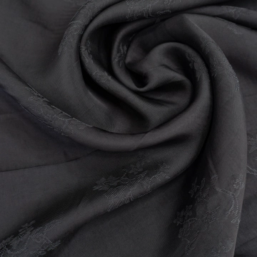 Жаккард черный из купры и вискозы