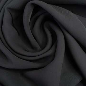 Креп костюмный глубокий черный
