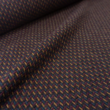 Шерсть твид сине-бордовая