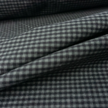 Хлопок фланель клетка серо-черная мелкая