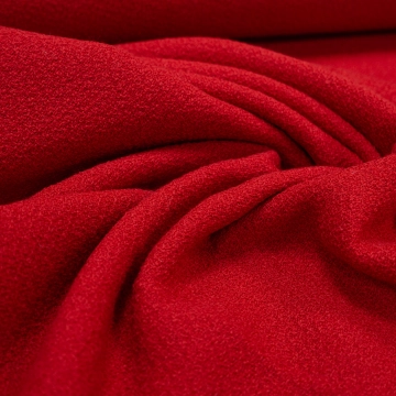 Костюмно-пальтовый креп шерстяной алый