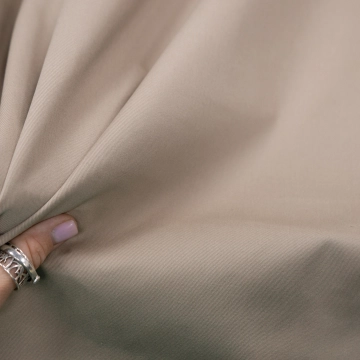 Габардин хлопковый серо-бежевый