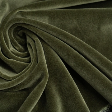 Бархат из хлопка цвета хаки