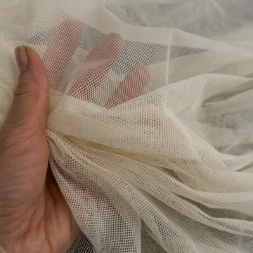 Сетка стрейчевая из вискозы шампань