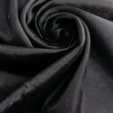 Бархат черный вискозный эластичный