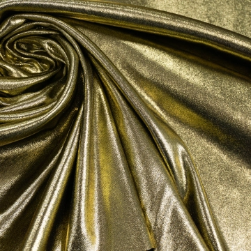 Трикотаж с золотистым накатом