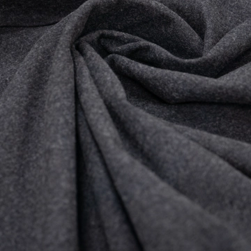 Шерсть с хлопком фланель графитовая