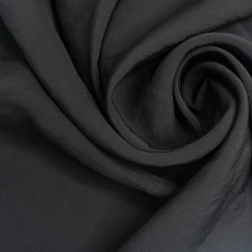 Ткань креш вискоза плательная черная