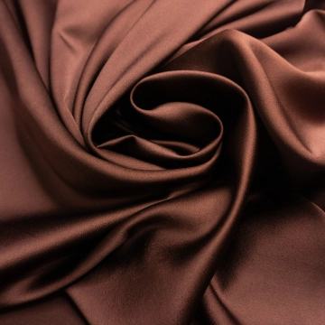 Вискоза сатин кади молочный шоколад