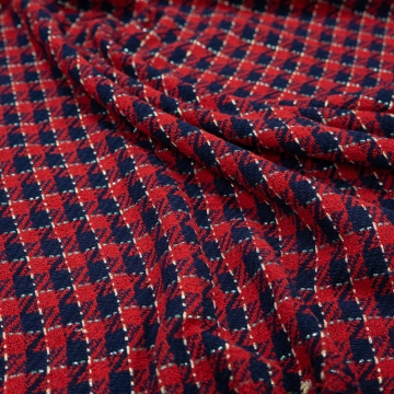 Твид сине-красный итальянский