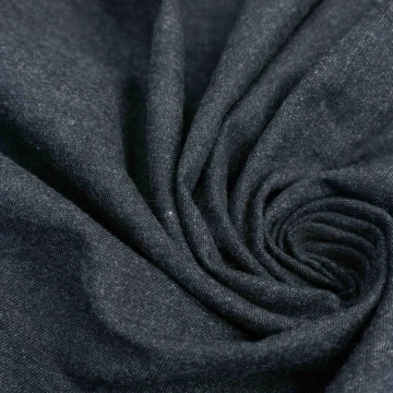 Хлопок с шерстью фланель темный графит