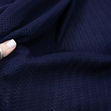 Трикотаж фактурный вязаная елочка темно-синий MA45102515