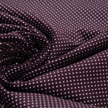 Бархат GU коричневый в горошек