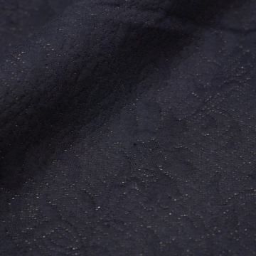 Жаккард черный с люрексом объемный