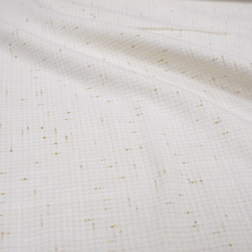 Твид шерстяной miss молочный с люрексом