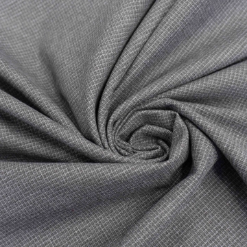 Хлопок фланель мелкая клетка серо-коричневая