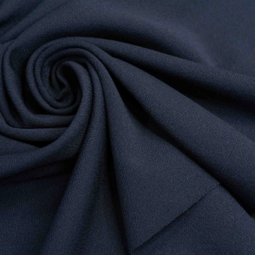 Трикотаж темно-синий креповый