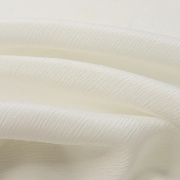 Шелк креш жатый молочной
