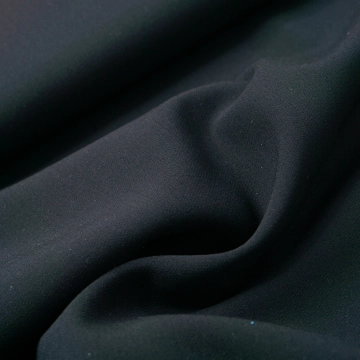 Шерсть пальтовая черная матовая