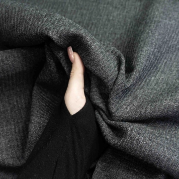 Шерсть с ворсом графитовая в полоску 3,4 метра