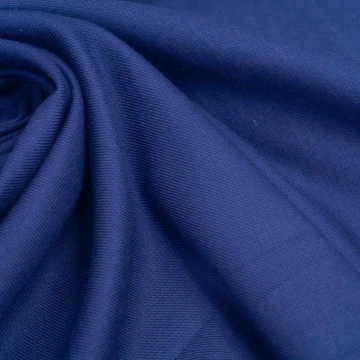 Вискоза саржевая синяя плательно-блузочная