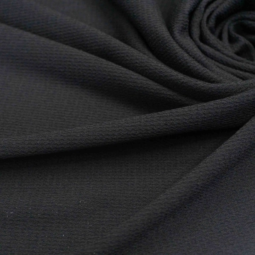 Фактурный трикотаж черный вискозный