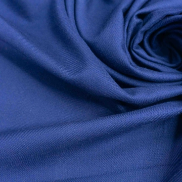 Вискоза саржевая синяя плательно-блузочная