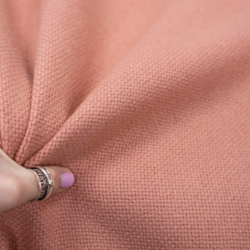 Пальтовая шерсть коралловая рогожка