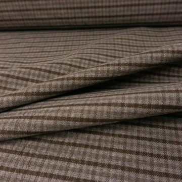 Хлопок фланель клетка коричневая