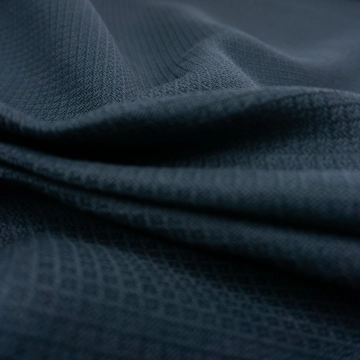 Хлопок костюмный жаккард темно-синий