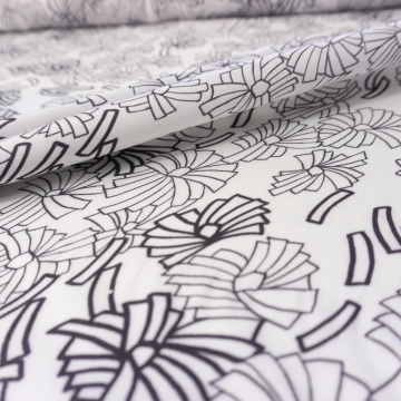 Вискоза твил Peseri с хризантемами