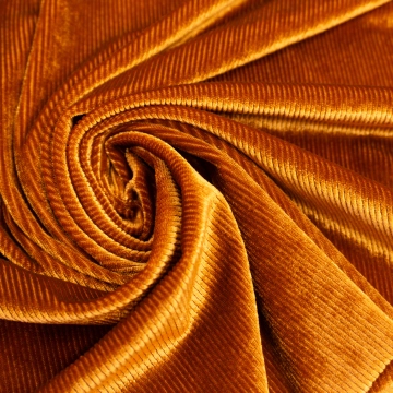 Вельвет стрейчевый золотисто-коричневый
