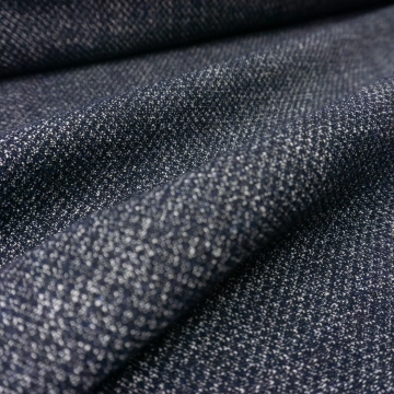 Твид тонкий черно-белый