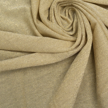 Трикотаж бежевый вискозный с люрексом